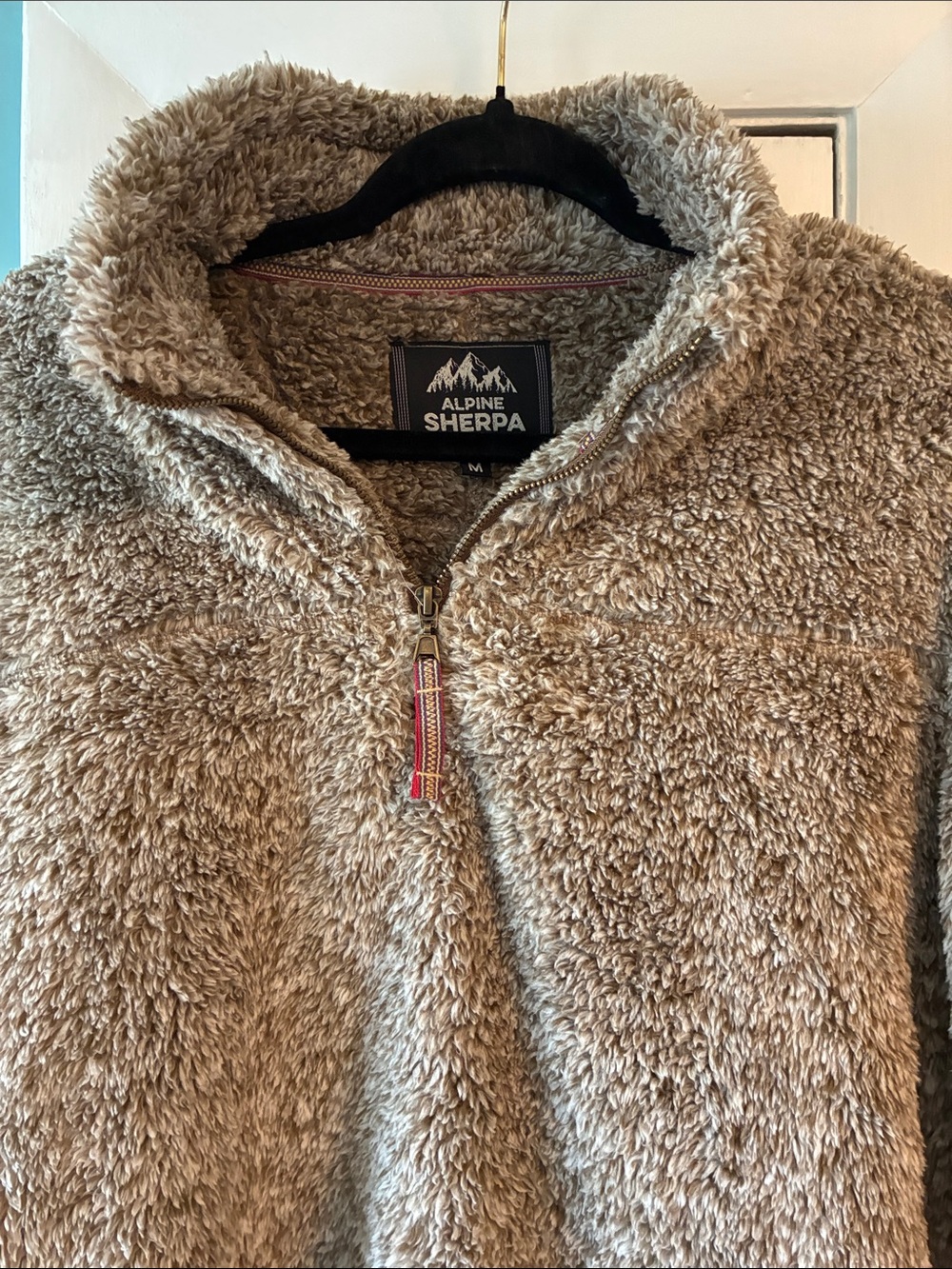 Alpine Sherpa Zip-Up in Taupe